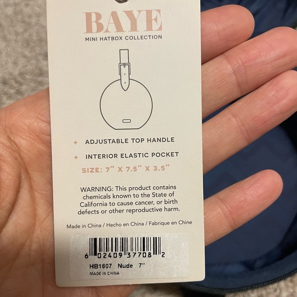 Calpak Baye Mini Bag With Blue Nylon Interior 7" - Picture 10 of 10